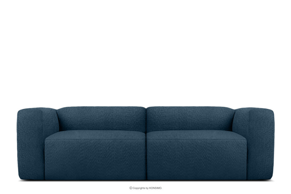 BUFFO Miękka sofa 2,5 w tkaninie boucle granatowy granatowy - zdjęcie 0