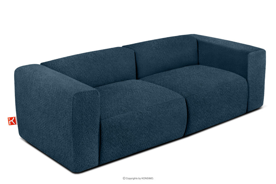 BUFFO Miękka sofa 2,5 w tkaninie boucle granatowy granatowy - zdjęcie 2