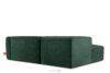 BUFFO Miękki narożnik w tkaninie boucle lewy ciemny zielony ciemny zielony - zdjęcie 4