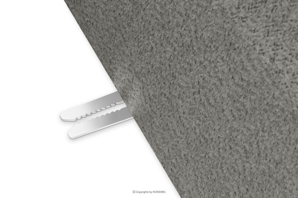 BUFFO Miękki narożnik w tkaninie boucle prawy stalowy stalowy - zdjęcie 5