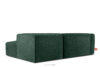 BUFFO Miękki narożnik w tkaninie boucle prawy ciemny zielony ciemny zielony - zdjęcie 4
