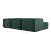 BUFFO Duży miękki narożnik w tkaninie boucle lewy ciemny zielony ciemny zielony - zdjęcie 4