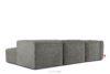 BUFFO Duży miękki narożnik w tkaninie boucle prawy stalowy stalowy - zdjęcie 4