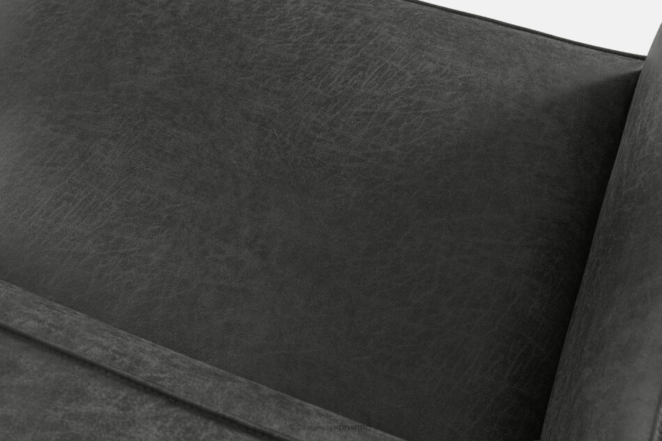 FEROX Narożnik w stylu loft tkanina skóropodobna ciemny szary lewy ciemny szary - zdjęcie 7