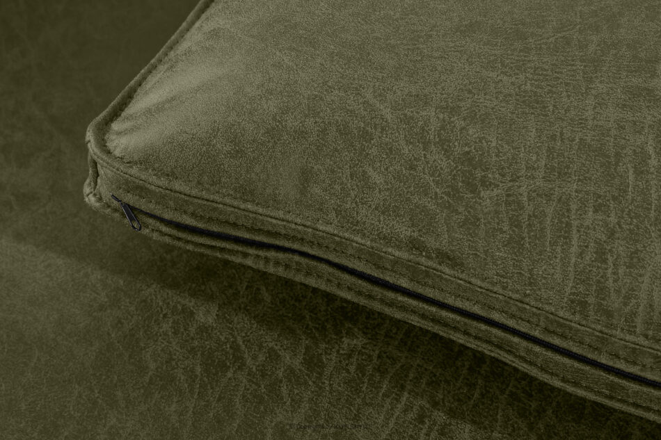 FEROX Narożnik w stylu loft tkanina skóropodobna zielony lewy zielony - zdjęcie 8