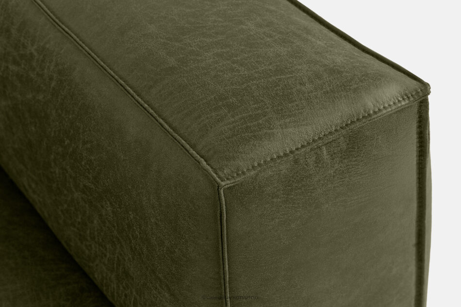 FEROX Narożnik w stylu loft tkanina skóropodobna zielony lewy zielony - zdjęcie 9