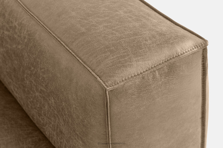 FEROX Narożnik w stylu loft tkanina skóropodobna beżowy lewy beżowy - zdjęcie 9