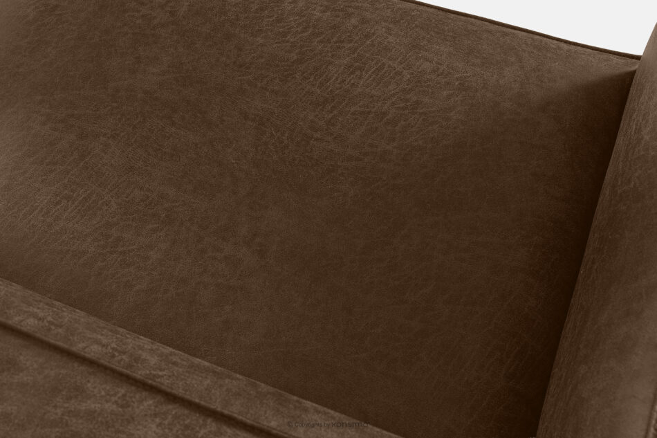 FEROX Narożnik w stylu loft tkanina skóropodobna ciemny brązowy lewy ciemny brązowy - zdjęcie 7