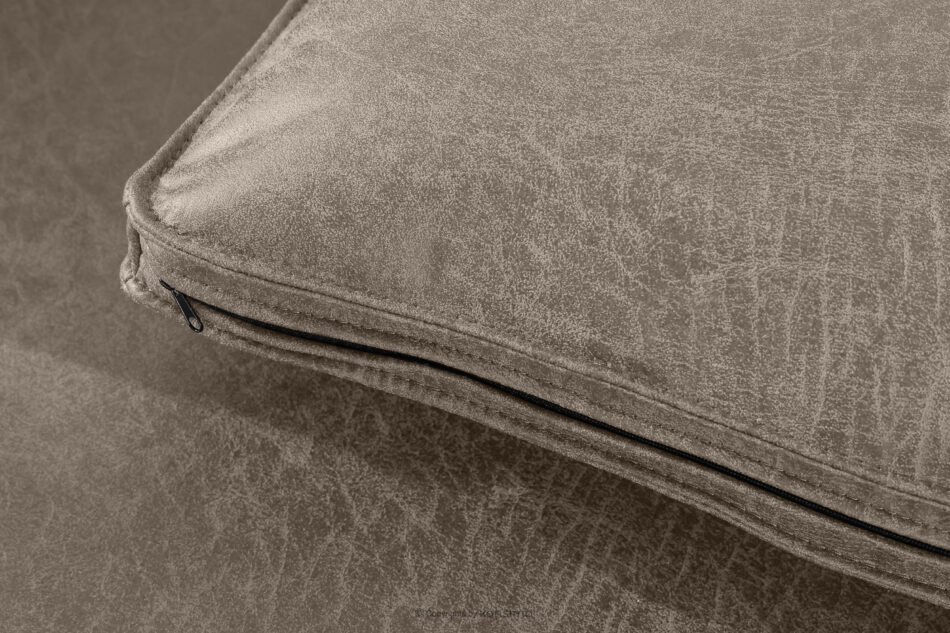 FEROX Narożnik w stylu loft tkanina skóropodobna jasny szary prawy jasny szary - zdjęcie 8