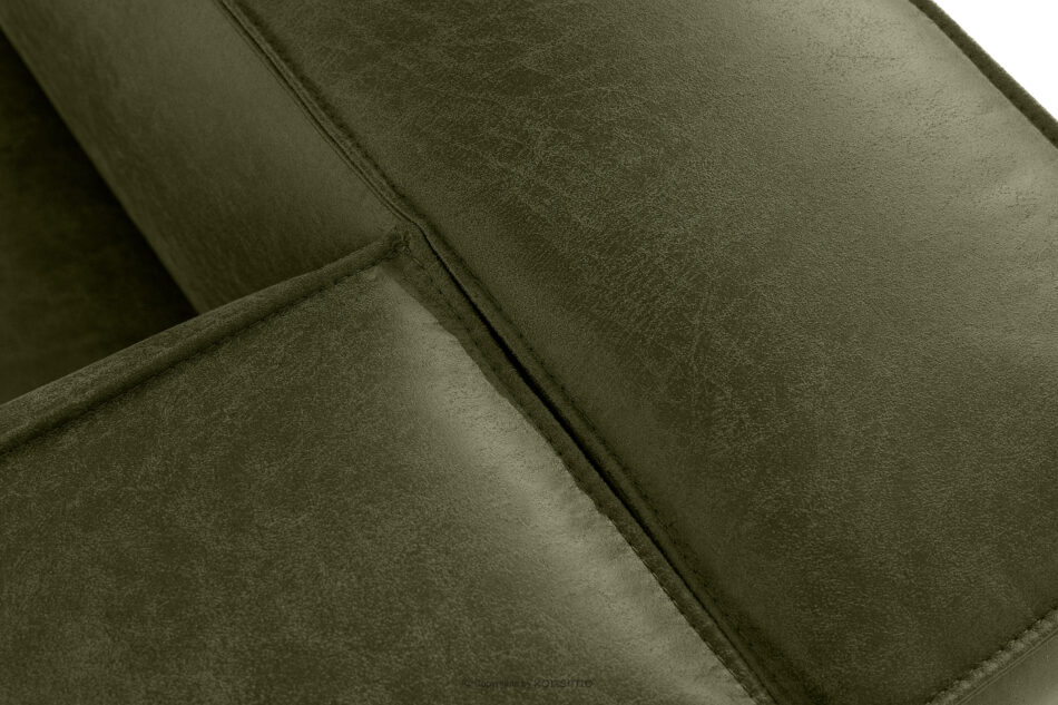 FEROX Narożnik w stylu loft tkanina skóropodobna zielony prawy zielony - zdjęcie 5