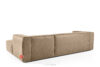 FEROX Narożnik w stylu loft tkanina skóropodobna beżowy prawy beżowy - zdjęcie 4