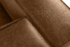 FEROX Narożnik w stylu loft tkanina skóropodobna brązowy prawy brązowy - zdjęcie 6