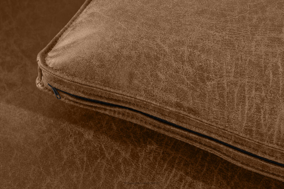 FEROX Narożnik w stylu loft tkanina skóropodobna brązowy prawy brązowy - zdjęcie 8