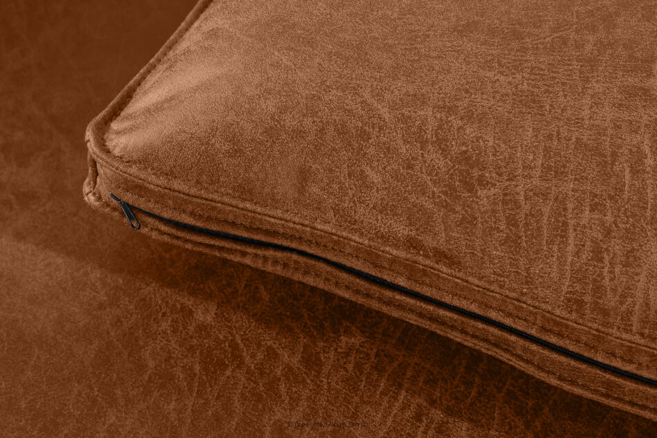 FEROX Narożnik w stylu loft tkanina skóropodobna rudy prawy rudy - zdjęcie 8