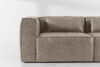 FEROX Sofa trzyosobowa w stylu loft tkanina skóropodobna jasny szary jasny szary - zdjęcie 7