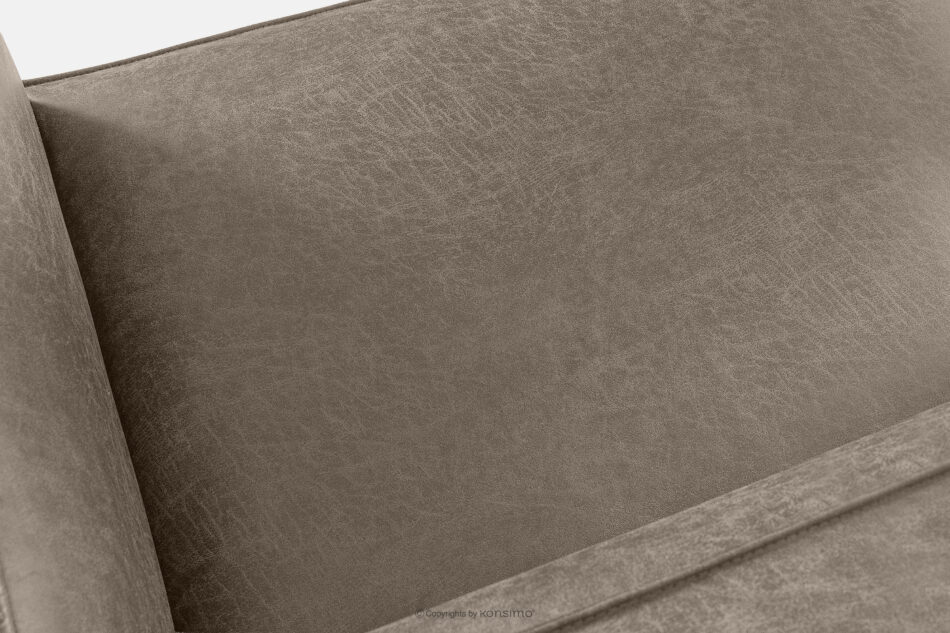 FEROX Sofa trzyosobowa w stylu loft tkanina skóropodobna jasny szary jasny szary - zdjęcie 7