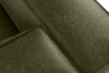 FEROX Sofa trzyosobowa w stylu loft tkanina skóropodobna zielony zielony - zdjęcie 6