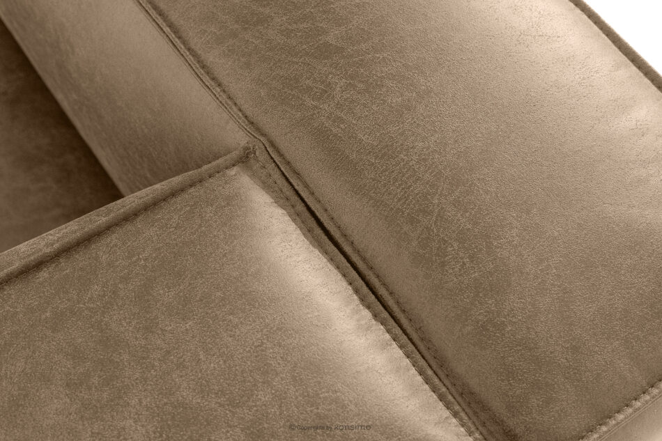 FEROX Sofa trzyosobowa w stylu loft tkanina skóropodobna beżowy beżowy - zdjęcie 5