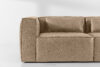 FEROX Sofa trzyosobowa w stylu loft tkanina skóropodobna beżowy beżowy - zdjęcie 7