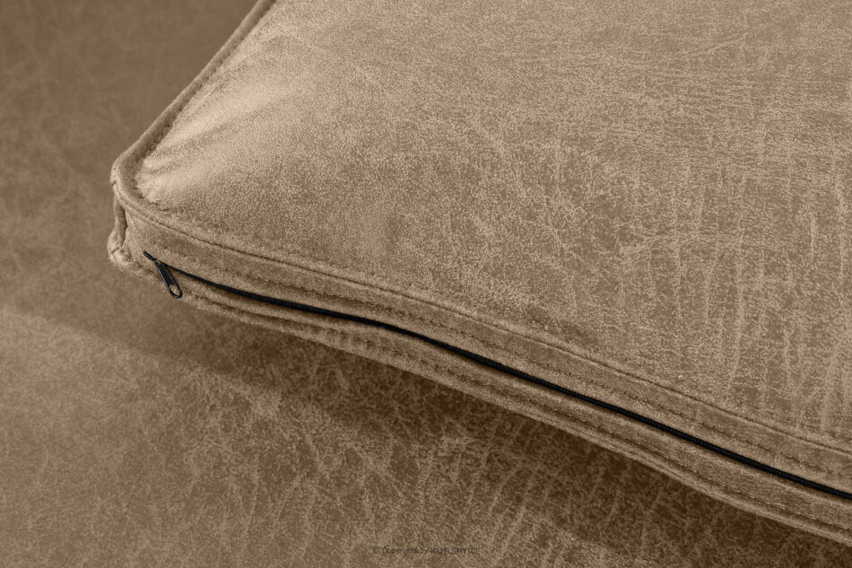 FEROX Sofa trzyosobowa w stylu loft tkanina skóropodobna beżowy beżowy - zdjęcie 8