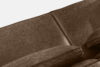 FEROX Sofa trzyosobowa w stylu loft tkanina skóropodobna ciemny brązowy ciemny brązowy - zdjęcie 5