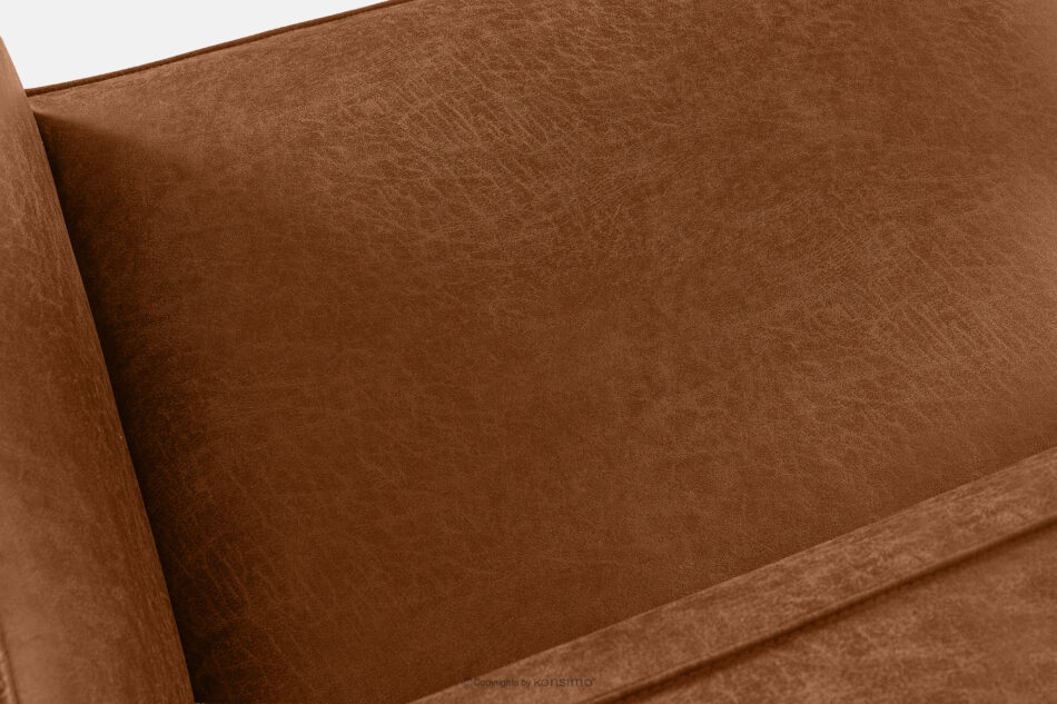FEROX Sofa trzyosobowa w stylu loft tkanina skóropodobna rudy rudy - zdjęcie 7