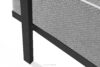 TRIGLO Puf ogrodowy na metalowych nóżkach ciemny szary/czarny/biały ciemny szary/czarny/biały - zdjęcie 6