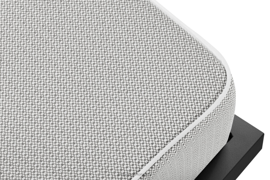 TRIGLO Puf ogrodowy na metalowych nóżkach ciemny szary/ciemny szary/biały ciemny szary/ciemny szary/biały - zdjęcie 3