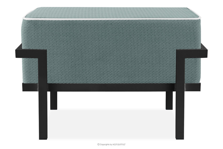 TRIGLO Puf ogrodowy na metalowych nóżkach ciemny szary/ciemny zielony/biały ciemny szary/ciemny zielony/biały - zdjęcie 0