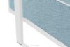 TRIGLO Puf ogrodowy na metalowych nóżkach biały/morski/biały biały/morski/biały - zdjęcie 6