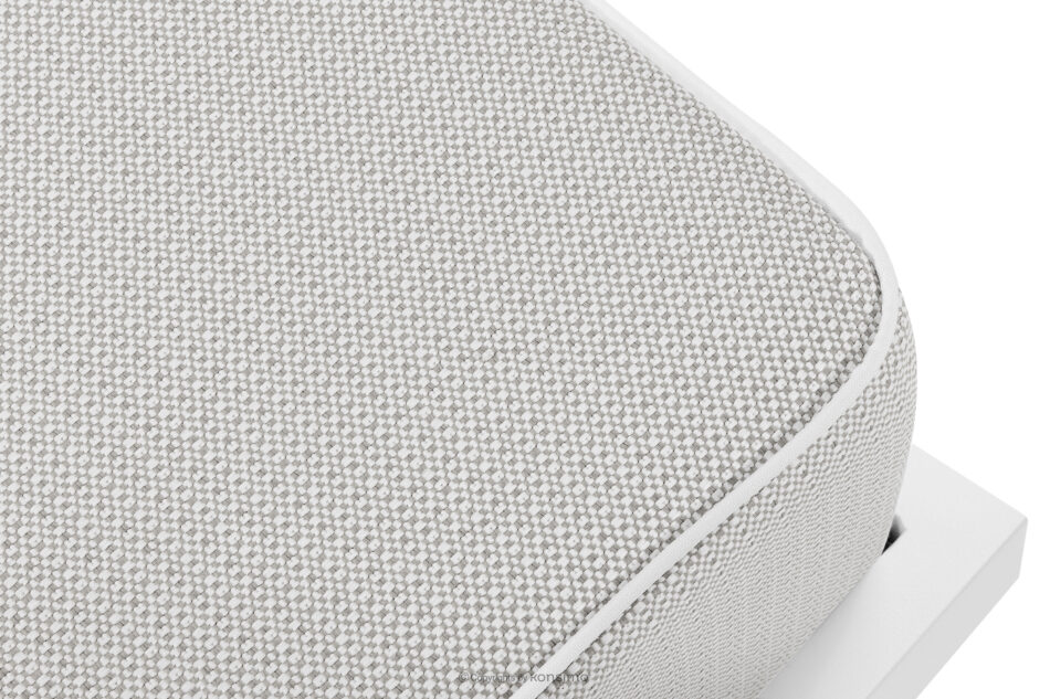 TRIGLO Puf ogrodowy na metalowych nóżkach biały/ciemny szary/biały biały/ciemny szary/biały - zdjęcie 3