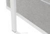 TRIGLO Puf ogrodowy na metalowych nóżkach biały/ciemny szary/biały biały/ciemny szary/biały - zdjęcie 6
