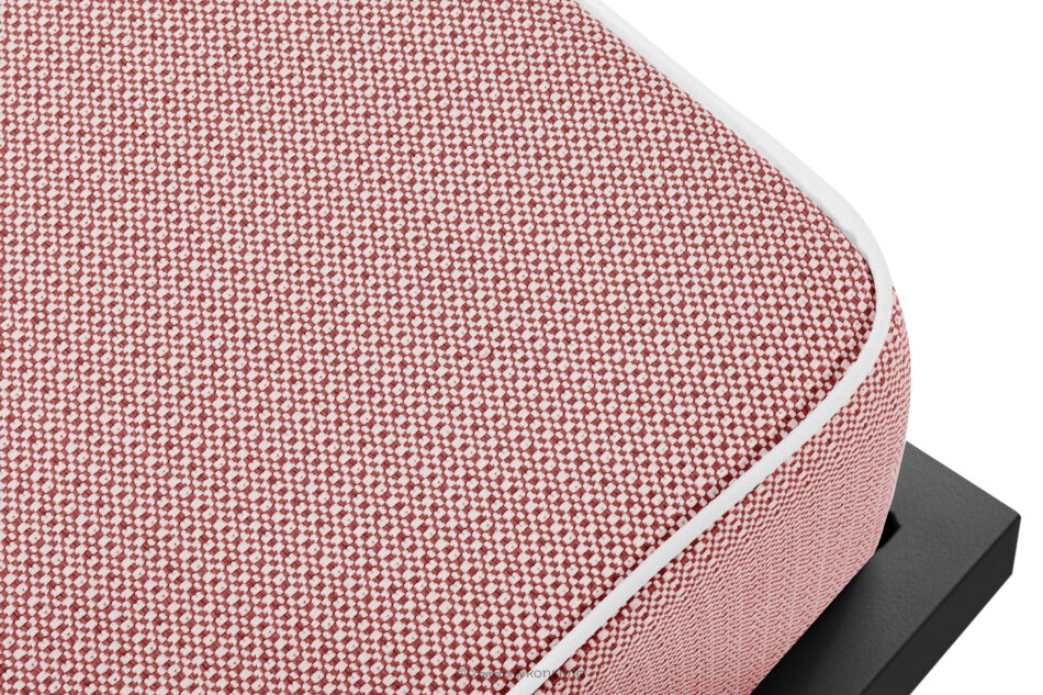 TRIGLO Puf ogrodowy na metalowych nóżkach ciemny szary/czerwony/biały ciemny szary/czerwony/biały - zdjęcie 3