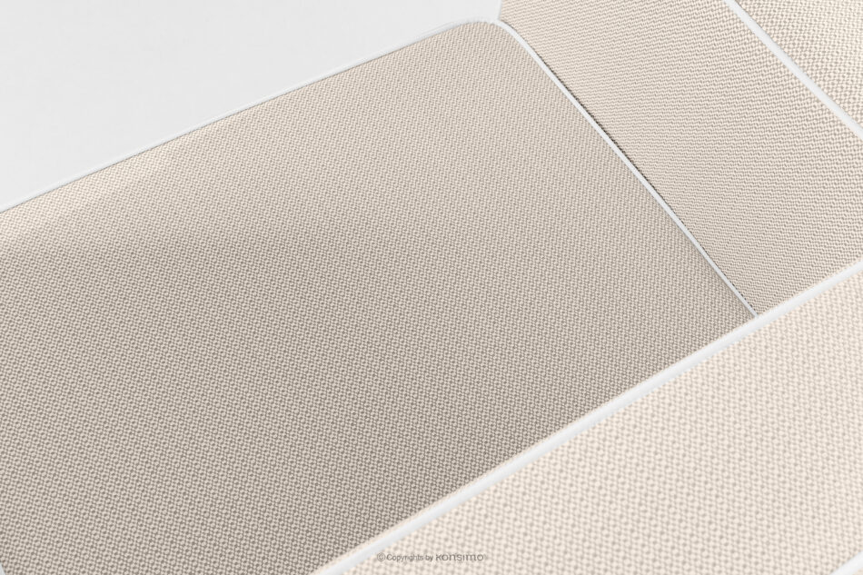 TRIGLO Nowoczesny fotel ogrodowy na metalowych nóżkachbiały/ciemny beżowy/biały biały/ciemny beżowy/biały - zdjęcie 7