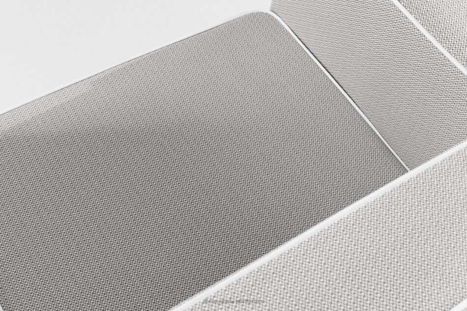 TRIGLO Nowoczesny fotel ogrodowy na metalowych nóżkachbiały/ciemny szary/biały biały/ciemny szary/biały - zdjęcie 7