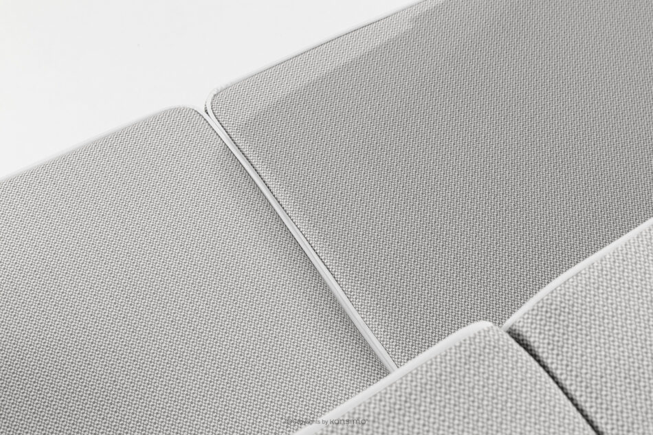 TRIGLO Nowoczesna sofa ogrodowa 2 na metalowych nóżkach biały/ciemny szary/biały biały/ciemny szary/biały - zdjęcie 7