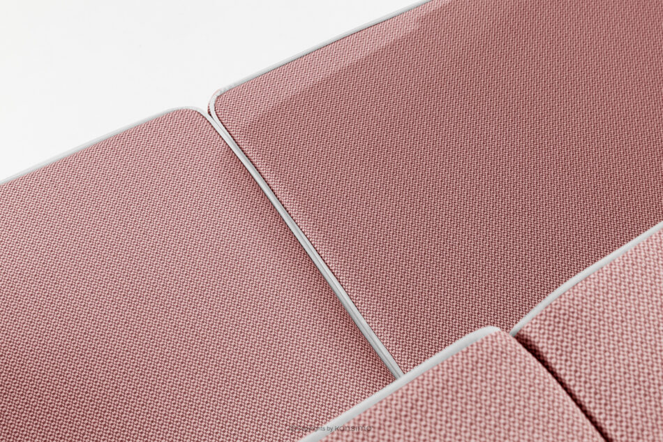 TRIGLO Nowoczesna sofa ogrodowa 2 na metalowych nóżkach ciemny szary/czerwony/biały ciemny szary/czerwony/biały - zdjęcie 7