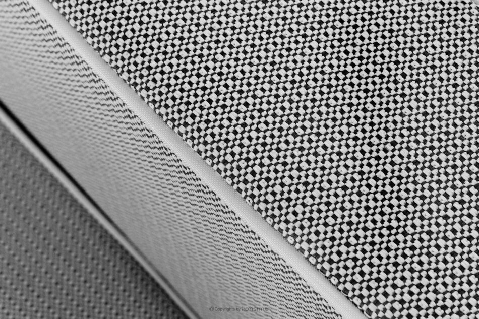 TRIGLO Nowoczesna sofa ogrodowa 3 na metalowych nóżkach ciemny szary/czarny/biały ciemny szary/czarny/biały - zdjęcie 8