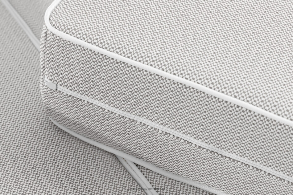 TRIGLO Nowoczesna sofa ogrodowa 3 na metalowych nóżkach ciemny szary/ciemny szary/biały ciemny szary/ciemny szary/biały - zdjęcie 9