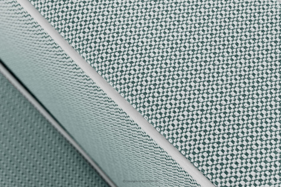 TRIGLO Nowoczesna sofa ogrodowa 3 na metalowych nóżkach ciemny szary/ciemny zielony/biały ciemny szary/ciemny zielony/biały - zdjęcie 8