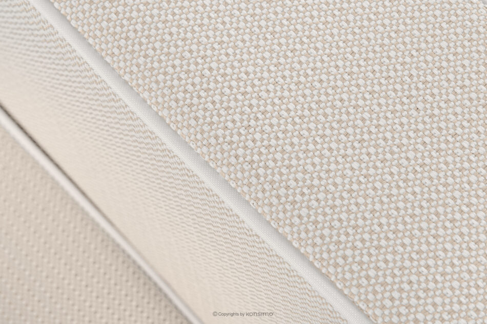 TRIGLO Nowoczesna sofa ogrodowa 3 na metalowych nóżkach biały/ciemny beżowy/biały biały/ciemny beżowy/biały - zdjęcie 8