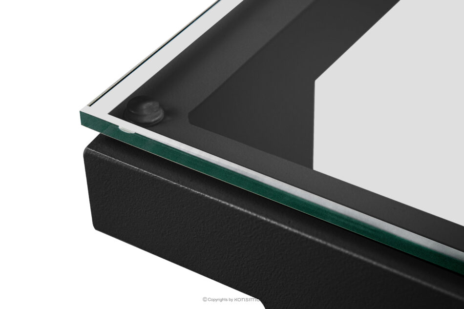 TRIGLO Zestaw mebli ogrodowych 2x fotel, sofa dwuosobowa, stolik ciemny szary/czarny/biały ciemny szary/czarny/biały - zdjęcie 15