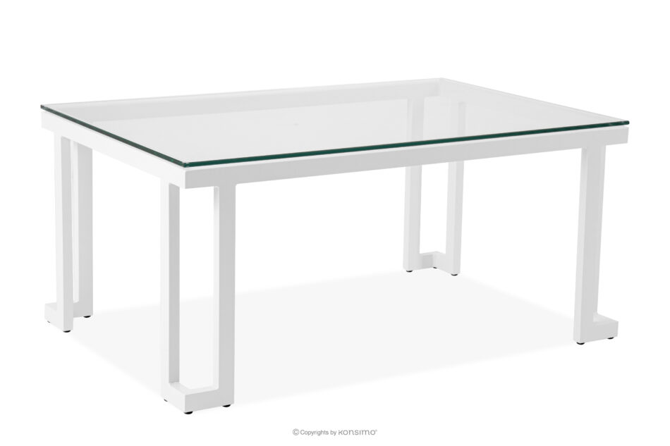 TRIGLO Zestaw mebli ogrodowych 2x fotel, sofa dwuosobowa, stolik biały/jasny zielony/biały biały/jasny zielony/biały - zdjęcie 14