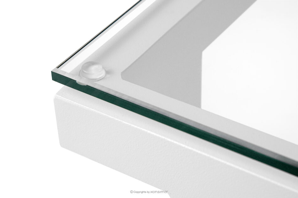 TRIGLO Zestaw mebli ogrodowych 2x fotel, sofa dwuosobowa, stolik biały/jasny zielony/biały biały/jasny zielony/biały - zdjęcie 15