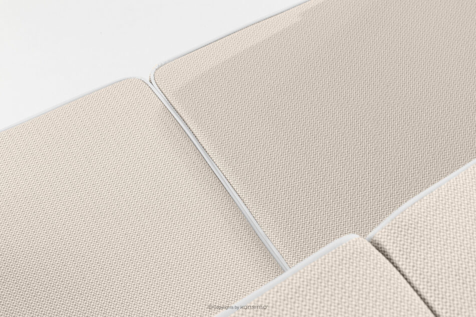 TRIGLO Zestaw mebli ogrodowych 2x fotel, sofa dwuosobowa, stolik biały/ciemny beżowy/biały biały/ciemny beżowy/biały - zdjęcie 12