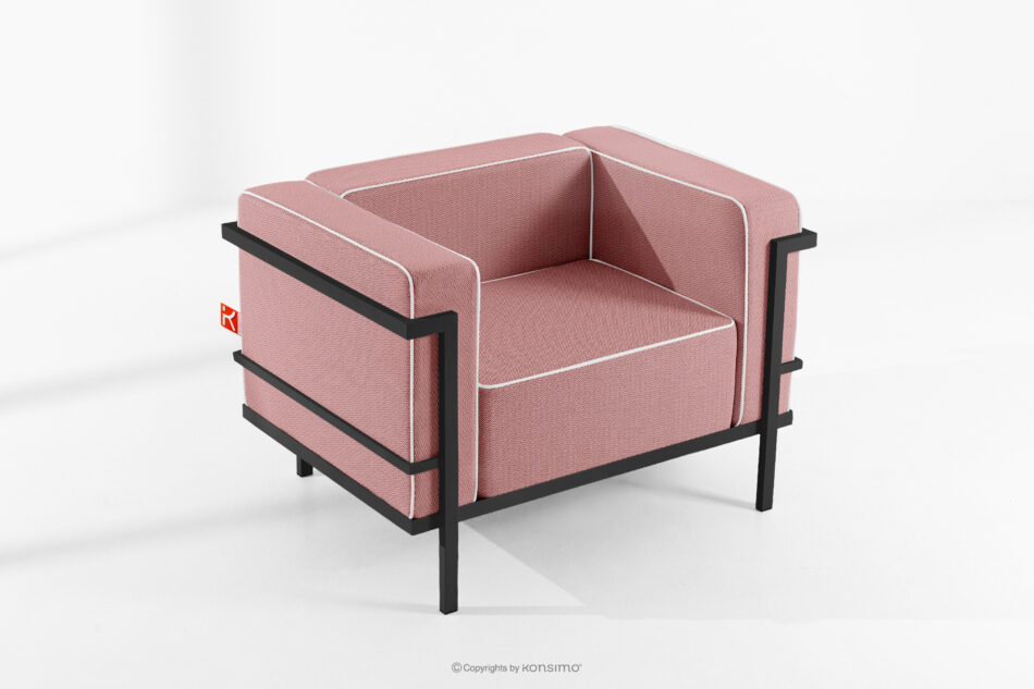 TRIGLO Zestaw mebli ogrodowych 2x fotel, sofa dwuosobowa, stolik ciemny szary/czerwony/biały ciemny szary/czerwony/biały - zdjęcie 17