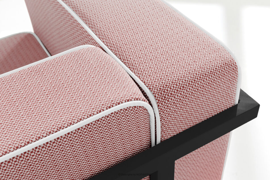 TRIGLO Zestaw mebli ogrodowych 2x fotel, sofa trzyosobowa, stolik ciemny szary/czerwony/biały ciemny szary/czerwony/biały - zdjęcie 9