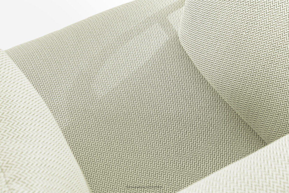 RAMBE Loftowy fotel ogrodowy na metalowych nogach biały/jasny zielony/biały biały/jasny zielony/biały - zdjęcie 5