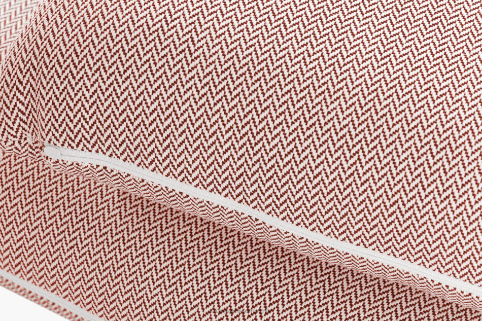 RAMBE Loftowy fotel ogrodowy na metalowych nogach antracytowy/czerwony/biały antracytowy/czerwony/biały - zdjęcie 8