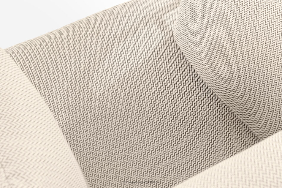 RAMBE Loftowy fotel ogrodowy na metalowych nogach biały/beżowy/biały biały/beżowy/biały - zdjęcie 5